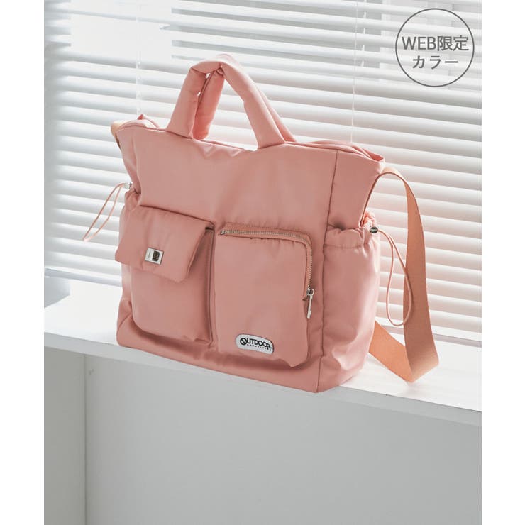 ピンク系(65) | 【OUTDOOR PRODUCTS】VIS別注6ポケット2WAYトートバッグ | VIS 