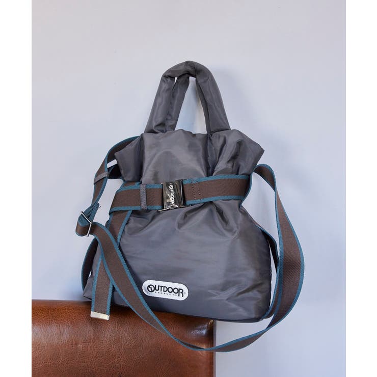 チャコール(06) | VIS別注2WAYベルト付きパデッドトートバッグ | VIS 