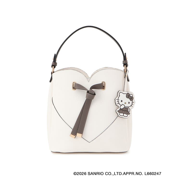 オフホワイト(15) | 【HELLO KITTY×VIS】ハートカットバッグ | VIS 