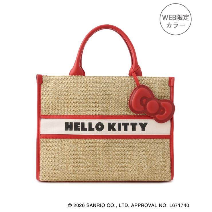 【HELLO KITTY×VIS】日焼けデザイン ハローキティ雑材トートバッグ | VIS  | 詳細画像17 