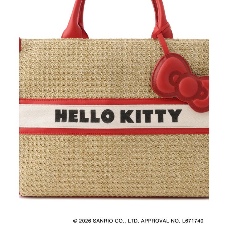 【HELLO KITTY×VIS】日焼けデザイン ハローキティ雑材トートバッグ | VIS  | 詳細画像21 