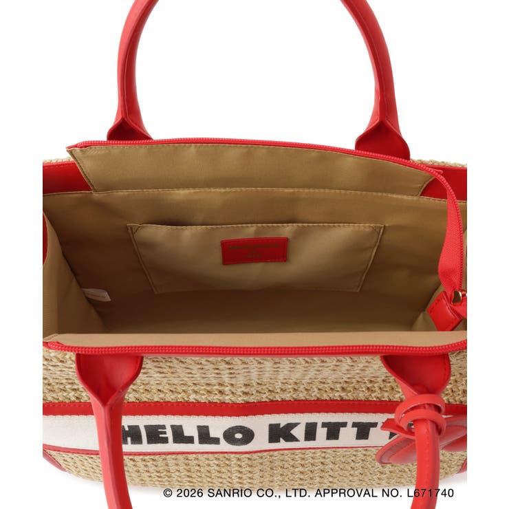 【HELLO KITTY×VIS】日焼けデザイン ハローキティ雑材トートバッグ | VIS  | 詳細画像32 