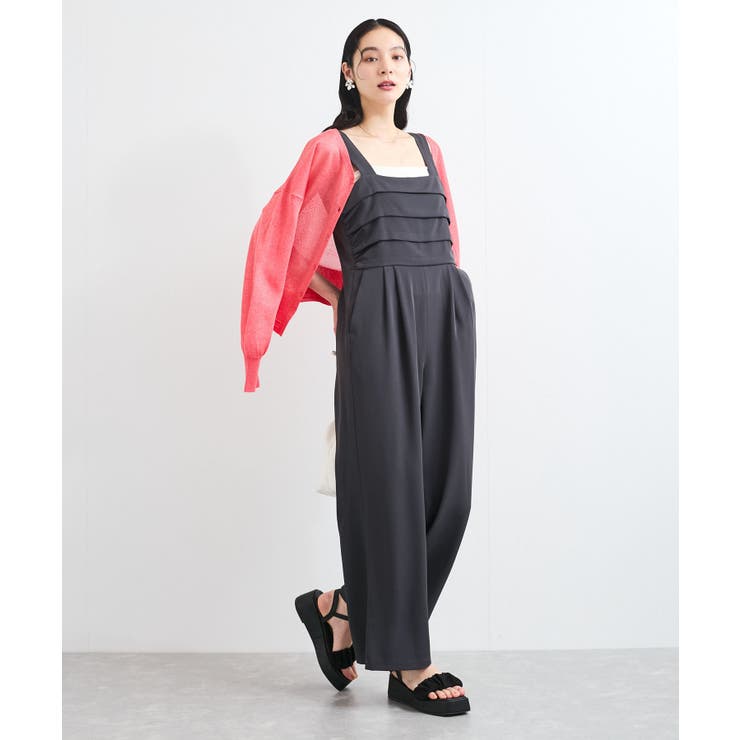 フロントタックデザインサロペット/オールインワン[品番 フロントタックデザインサロペット/オールインワン[品番