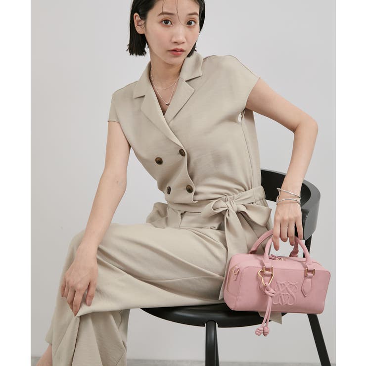 ベージュ系(28) | エアタン加工リラックスロンパース | VIS 