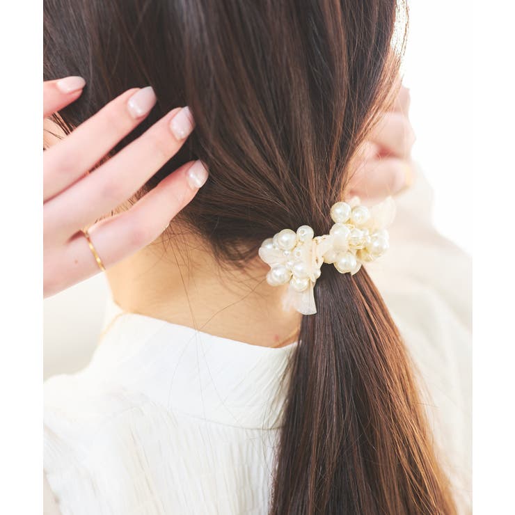 キナリ系(19) | パールリボンヘアゴム | VIS 