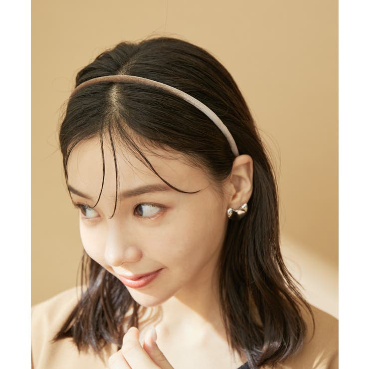 ベージュ(27) | ベロアナローカチューシャ | VIS 