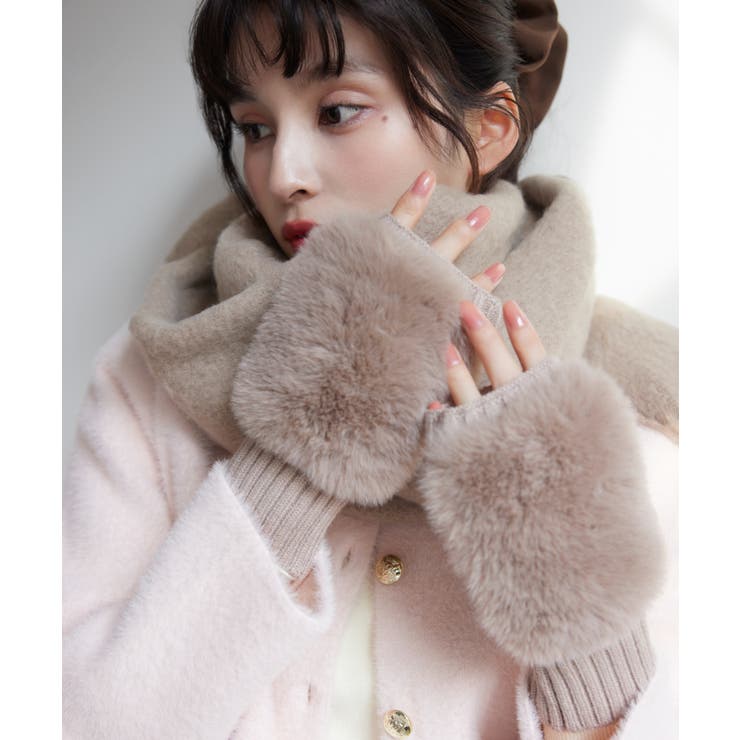 フィンガーレスファーアームウォーマー | VIS  | 詳細画像1 