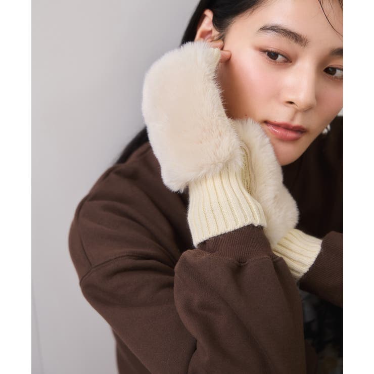 フィンガーレスファーアームウォーマー | VIS  | 詳細画像3 