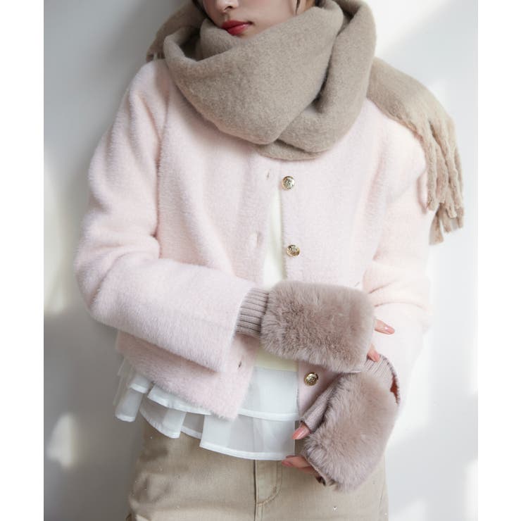 フィンガーレスファーアームウォーマー | VIS  | 詳細画像4 