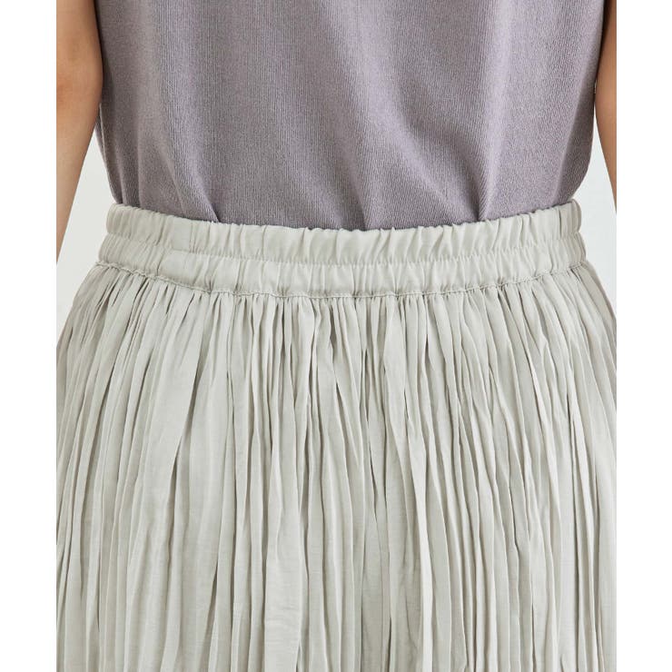 サテンワッシャープリーツスカート | ROPE' PICNIC | 詳細画像5 