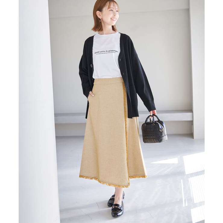 麻混フリンジフレアスカート | ROPE' PICNIC | 詳細画像10 