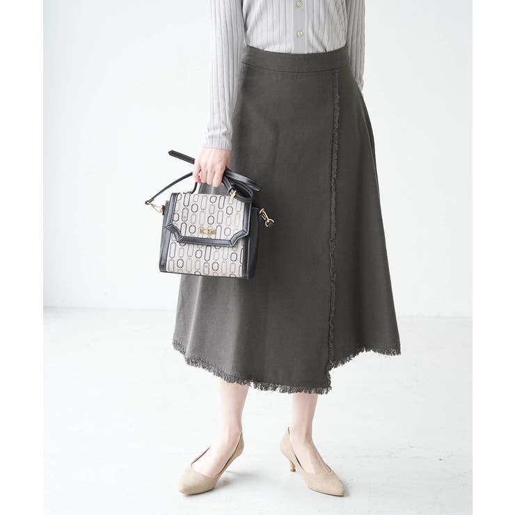 麻混フリンジフレアスカート | ROPE' PICNIC | 詳細画像11 