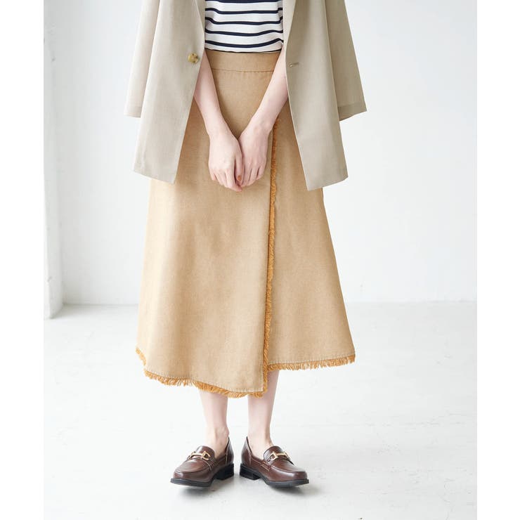 麻混フリンジフレアスカート | ROPE' PICNIC | 詳細画像13 