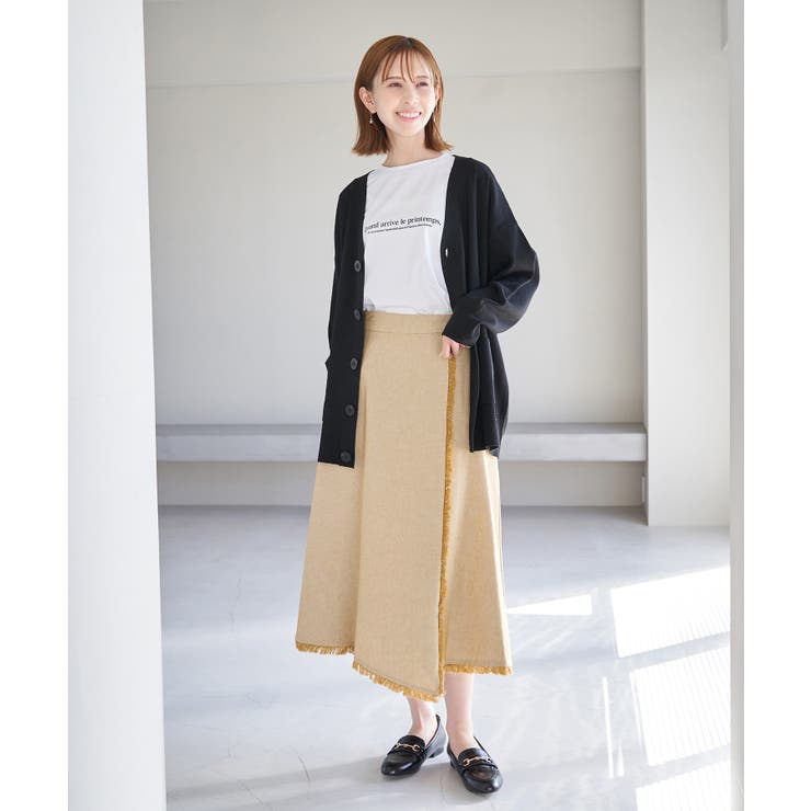 麻混フリンジフレアスカート | ROPE' PICNIC | 詳細画像8 