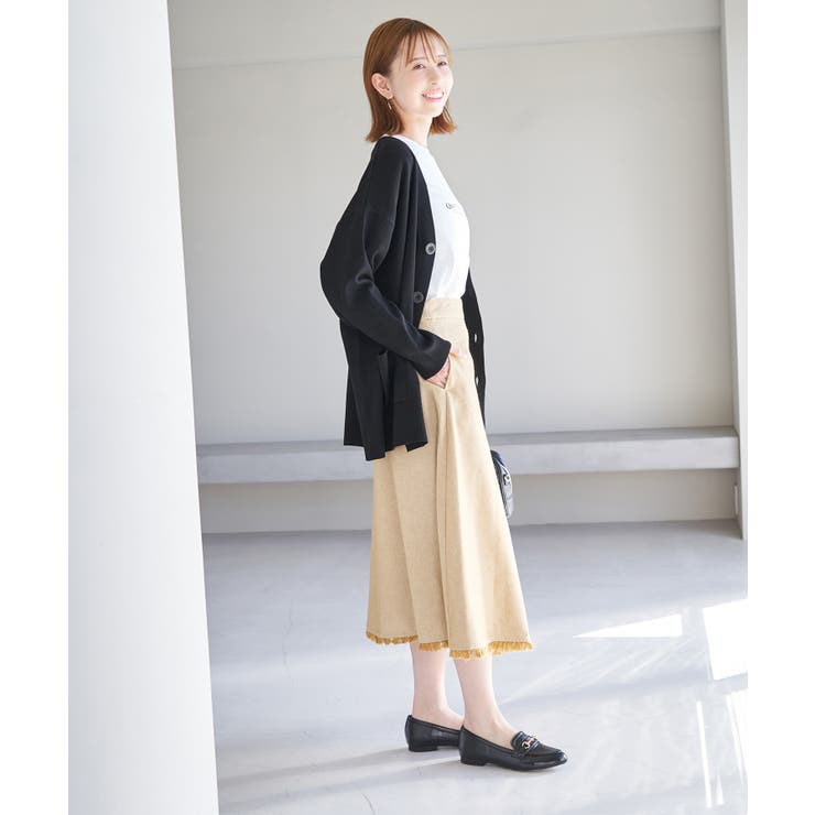 麻混フリンジフレアスカート | ROPE' PICNIC | 詳細画像9 