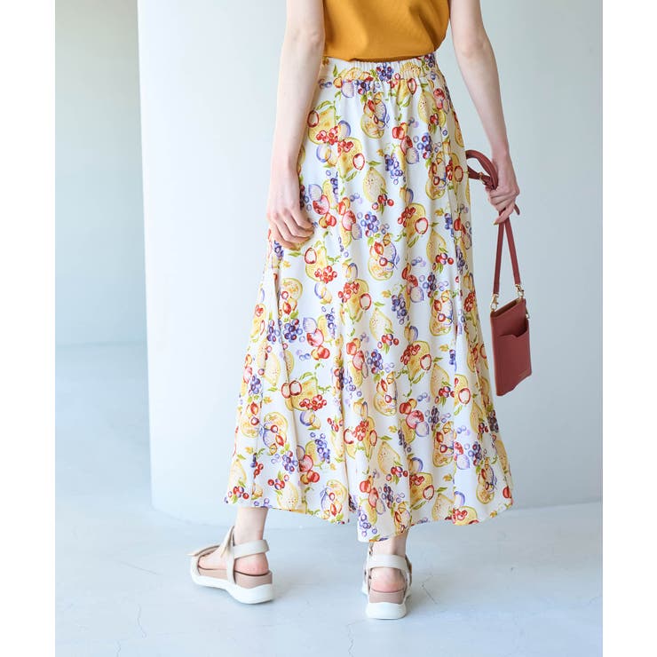 リンクコーデ/Tropical Fruits柄マーメイドスカート | ROPE' PICNIC | 詳細画像3 