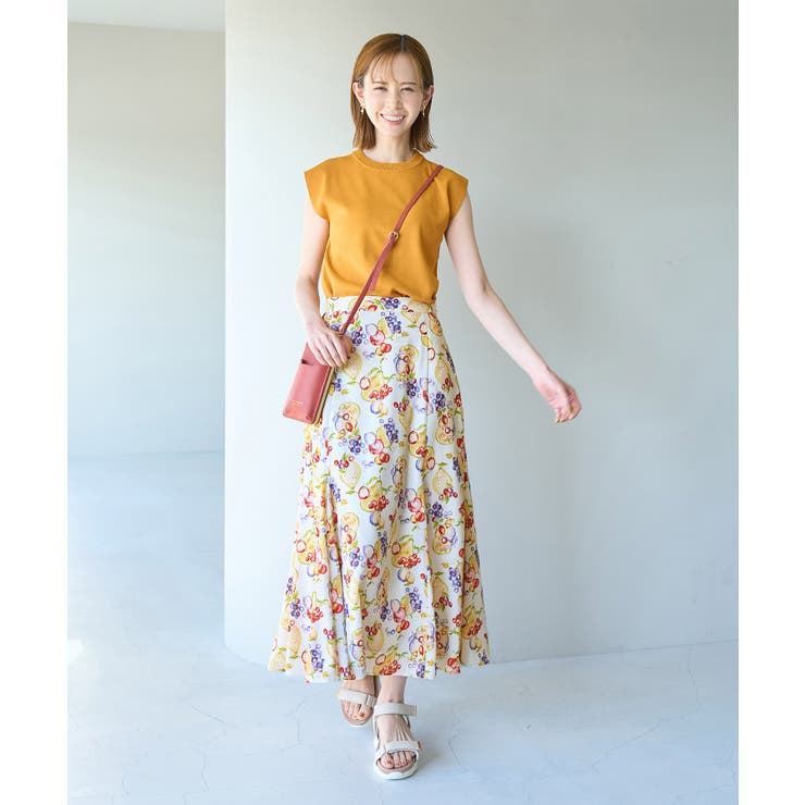 リンクコーデ/Tropical Fruits柄マーメイドスカート | ROPE' PICNIC | 詳細画像4 