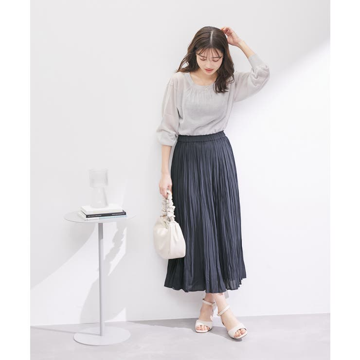着丈が選べるエアリープリーツスカート | ROPE' PICNIC | 詳細画像23 