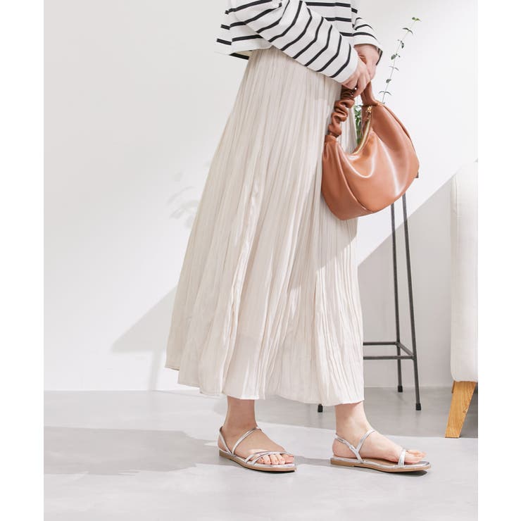 ベージュ(27) | 着丈が選べるエアリープリーツスカート | ROPE' PICNIC