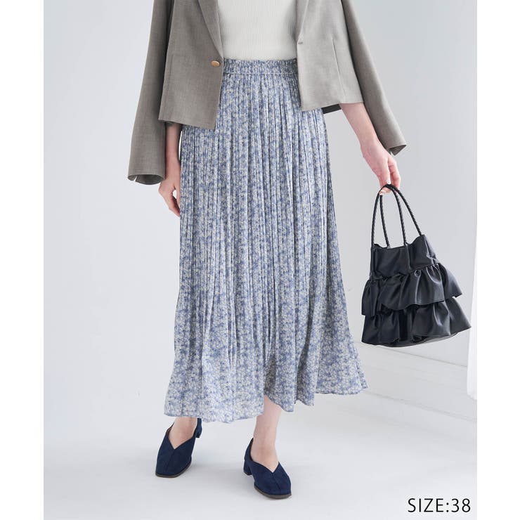 ブルー系(47) | 着丈が選べるエアリープリーツスカート | ROPE' PICNIC
