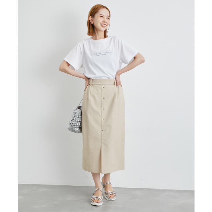 洗える/2WAY・セットアップ対応/ウエストベルトストレートスカート | ROPE' PICNIC | 詳細画像10 