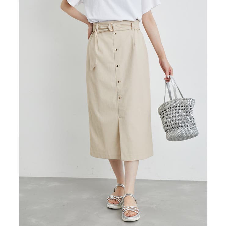 洗える/2WAY・セットアップ対応/ウエストベルトストレートスカート | ROPE' PICNIC | 詳細画像11 