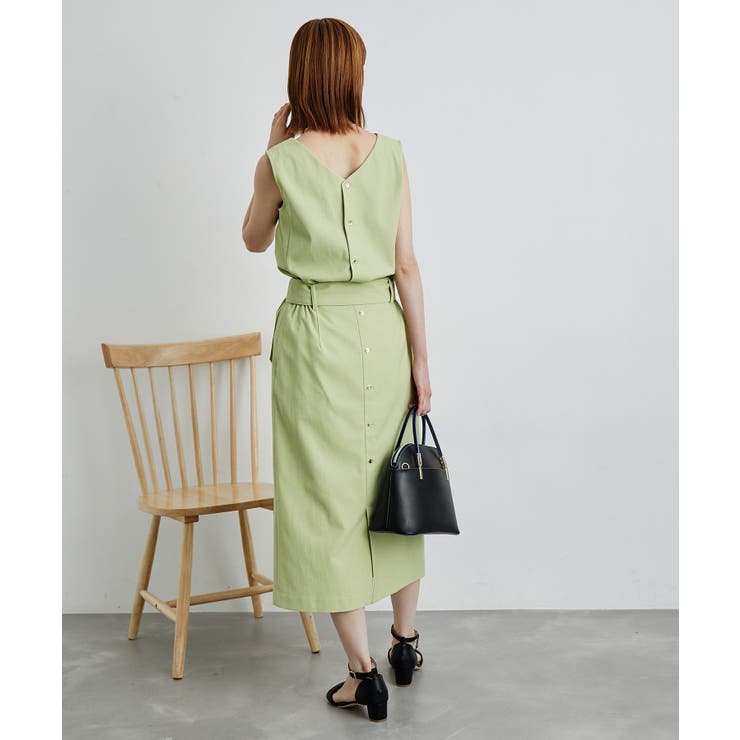 洗える/2WAY・セットアップ対応/ウエストベルトストレートスカート | ROPE' PICNIC | 詳細画像15 