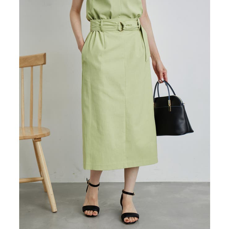 洗える/2WAY・セットアップ対応/ウエストベルトストレートスカート | ROPE' PICNIC | 詳細画像16 