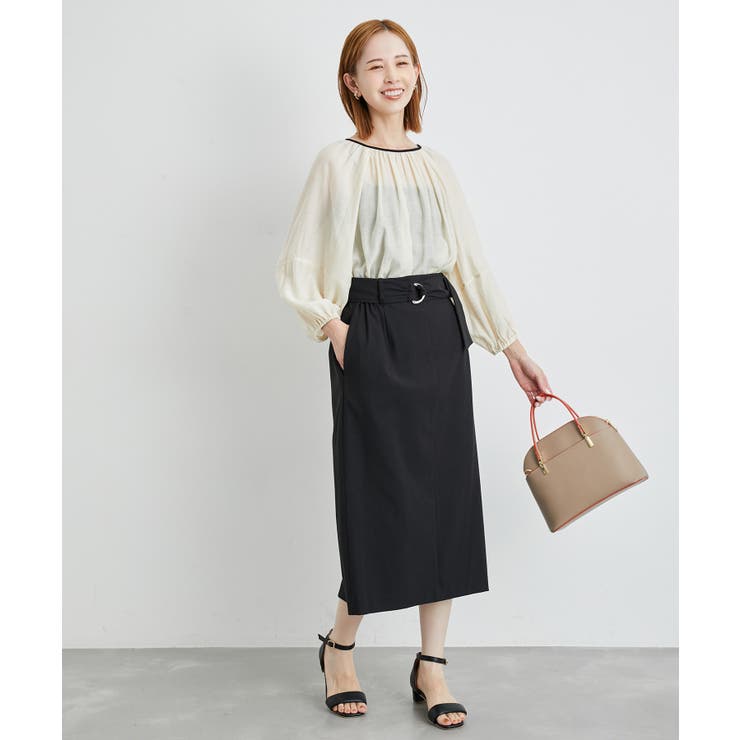 洗える/2WAY・セットアップ対応/ウエストベルトストレートスカート | ROPE' PICNIC | 詳細画像3 