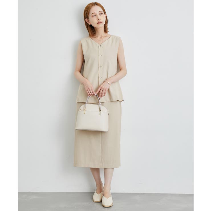 洗える/2WAY・セットアップ対応/ウエストベルトストレートスカート | ROPE' PICNIC | 詳細画像6 