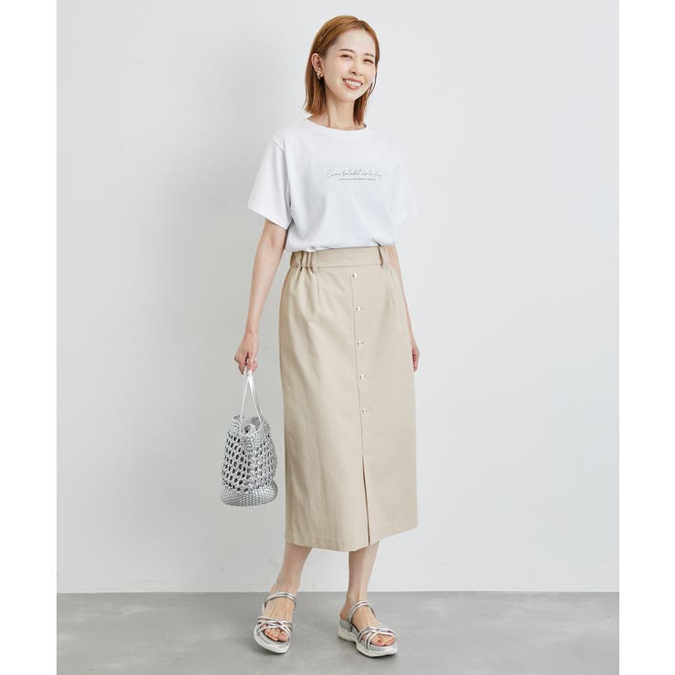 洗える/2WAY・セットアップ対応/ウエストベルトストレートスカート | ROPE' PICNIC | 詳細画像9 