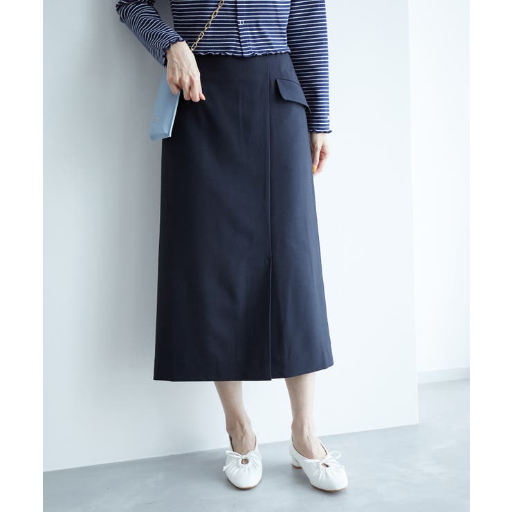 ネイビー(40) | フロントデザインスカート | ROPE' PICNIC