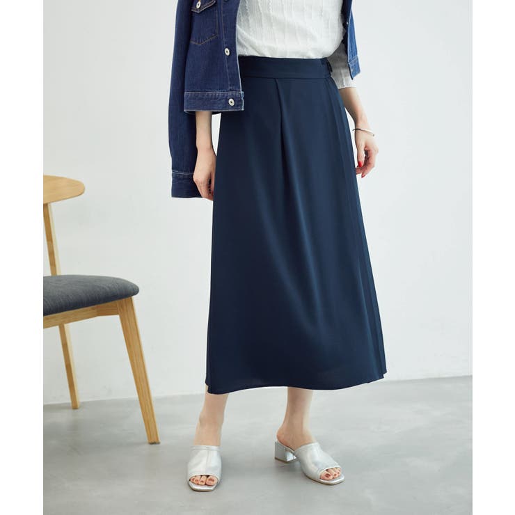 ネイビー(40) | プリーツ切り替えスカート | ROPE' PICNIC
