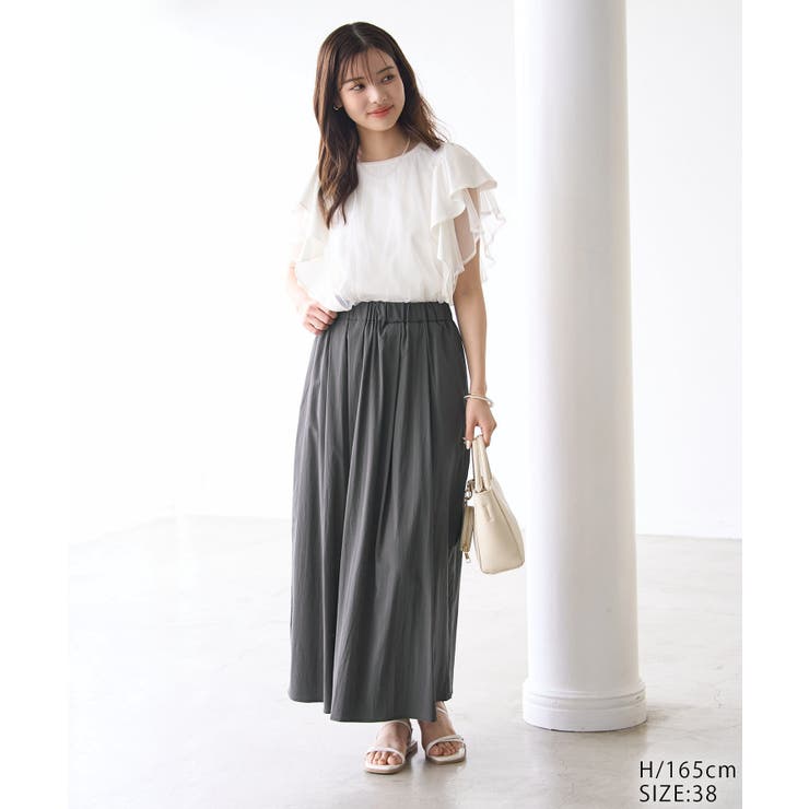 レーヨンナイロンイージースカート | ROPE' PICNIC | 詳細画像2 