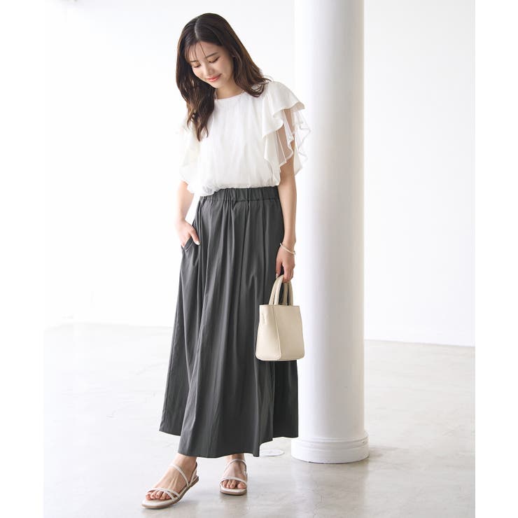 レーヨンナイロンイージースカート | ROPE' PICNIC | 詳細画像4 
