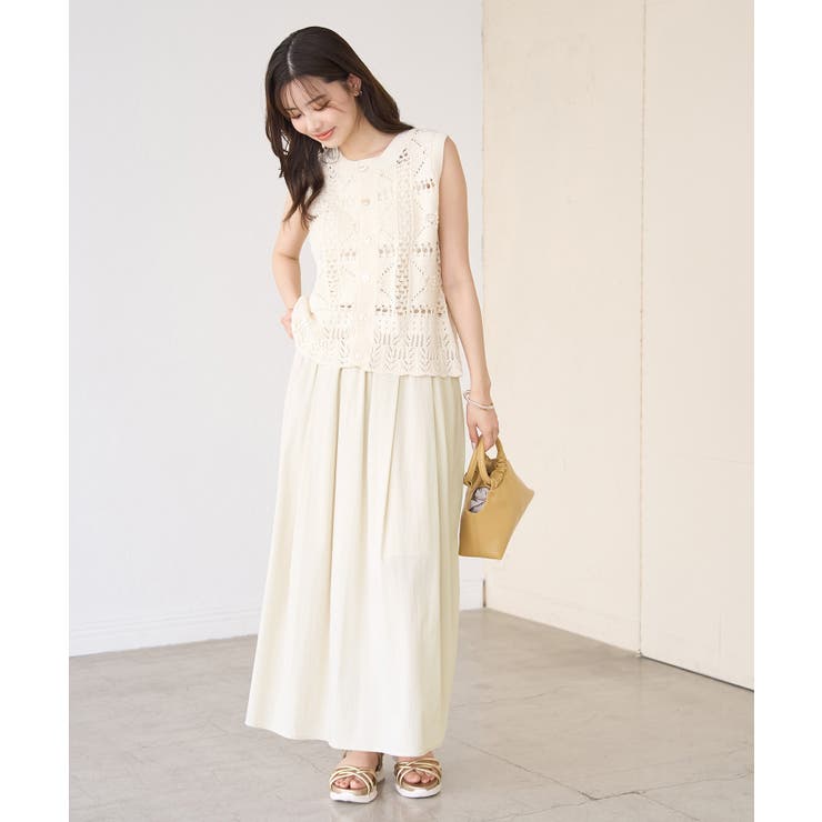 レーヨンナイロンイージースカート | ROPE' PICNIC | 詳細画像9 