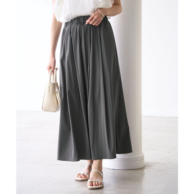 チャコール(06) | レーヨンナイロンイージースカート | ROPE' PICNIC