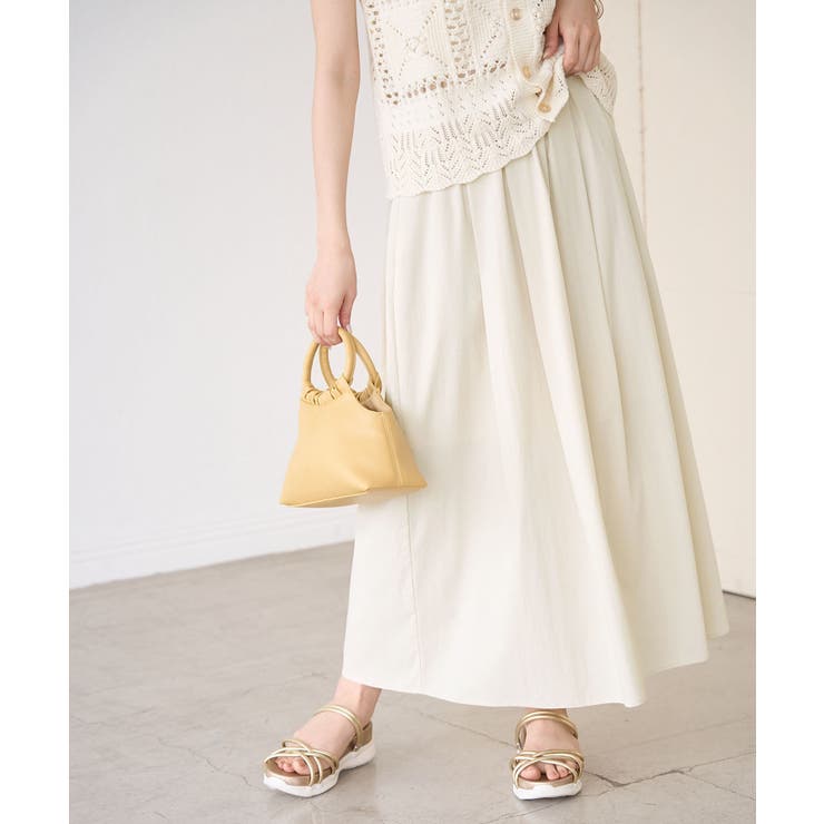 オフホワイト(15) | レーヨンナイロンイージースカート | ROPE' PICNIC