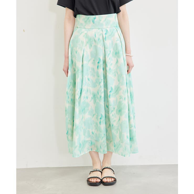 ハイウエスト花柄スカート | ROPE' PICNIC | 詳細画像12 