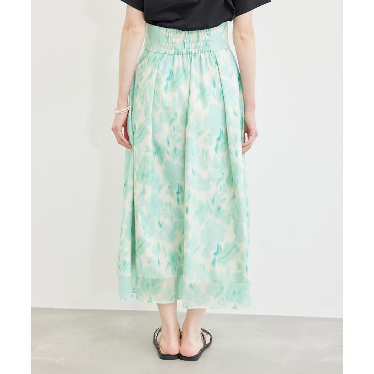 ハイウエスト花柄スカート | ROPE' PICNIC | 詳細画像14 