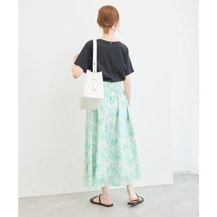 ハイウエスト花柄スカート | ROPE' PICNIC | 詳細画像8 