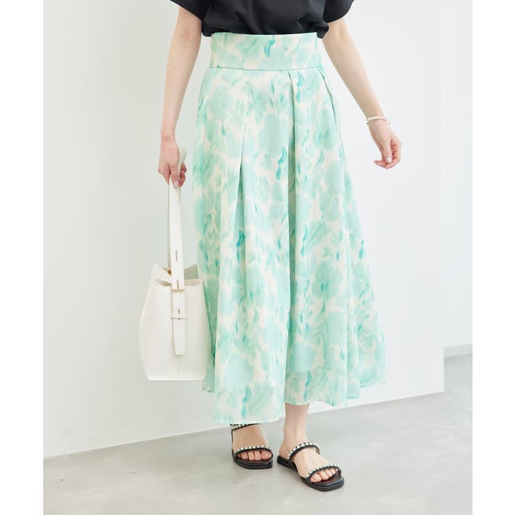 ハイウエスト花柄スカート | ROPE' PICNIC | 詳細画像9 