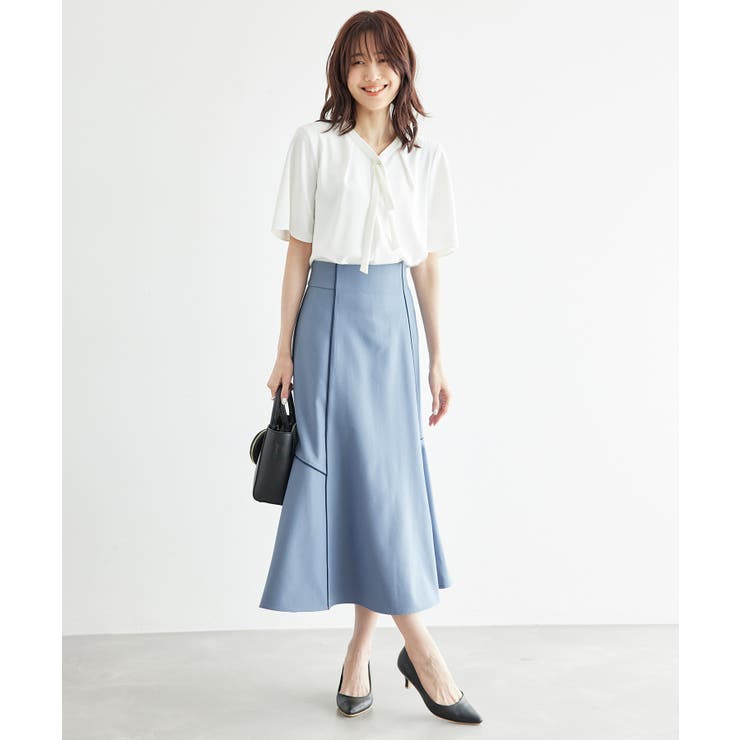 【3サイズ展開】配色パイピングスカート | ROPE' PICNIC | 詳細画像13