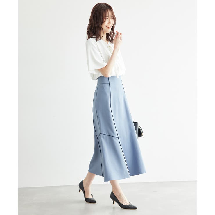 【3サイズ展開】配色パイピングスカート | ROPE' PICNIC | 詳細画像14