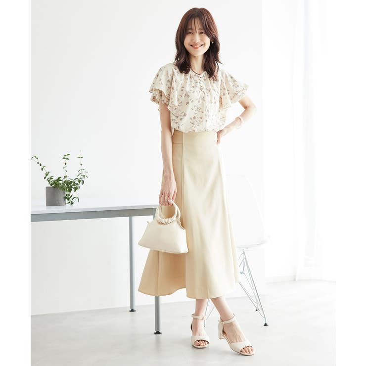 【3サイズ展開】配色パイピングスカート | ROPE' PICNIC | 詳細画像3