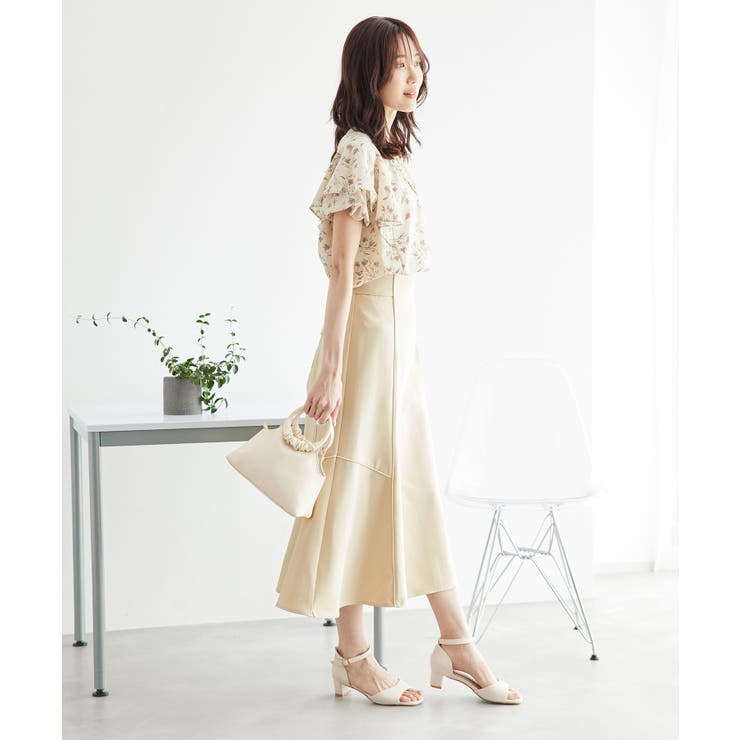 【3サイズ展開】配色パイピングスカート | ROPE' PICNIC | 詳細画像4