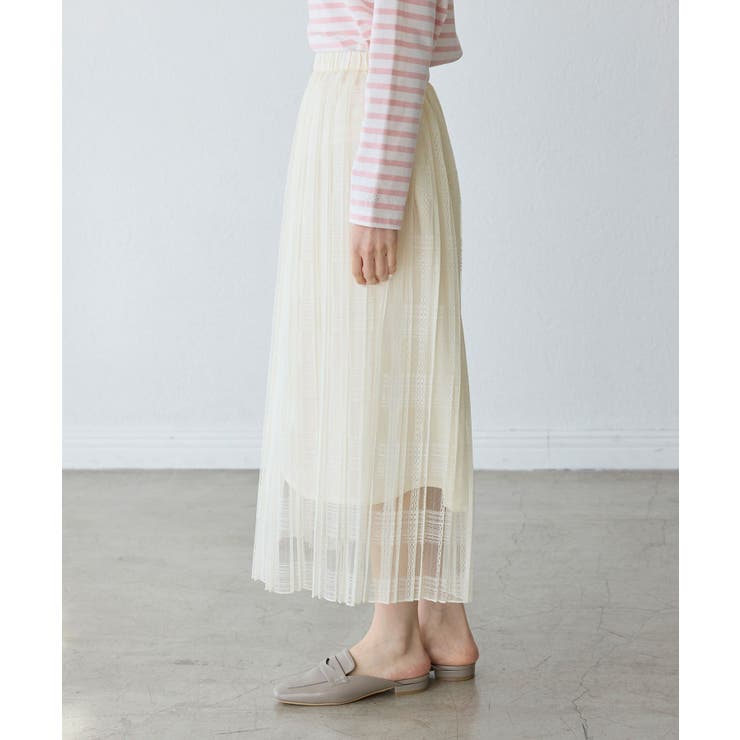 レースプリーツロングスカート | ROPE' PICNIC | 詳細画像35 
