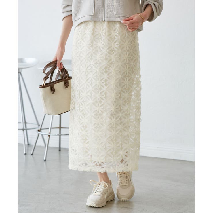 フラワーチュールレースアイラインスカート | ROPE' PICNIC | 詳細画像11 