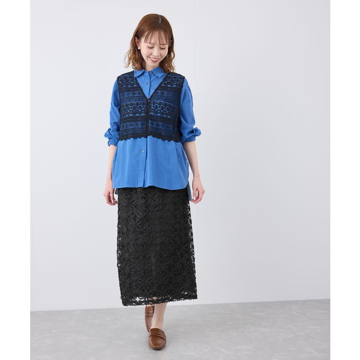 フラワーチュールレースアイラインスカート | ROPE' PICNIC | 詳細画像18 