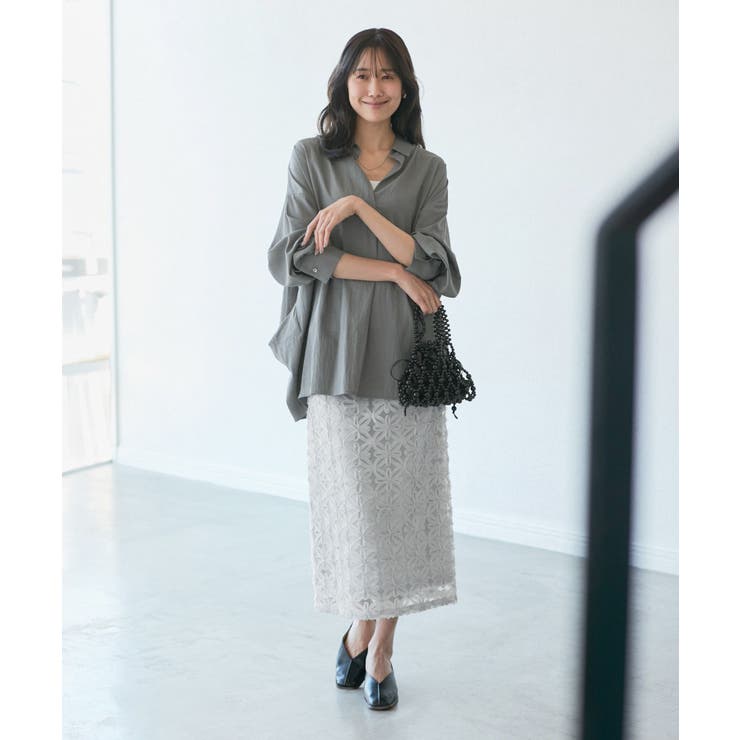 フラワーチュールレースアイラインスカート | ROPE' PICNIC | 詳細画像2 